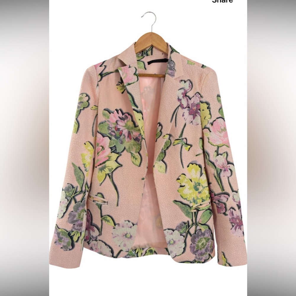 Ark & Co Pastel Floral Blazer Size Small